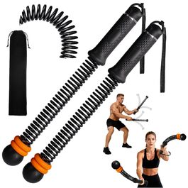 Битва мотузок TOGETDREAM: регульовані тренувальні канати без мотузки для силових тренувань, кардіо та спалювання жиру, чорний