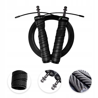 Стрибальний канат Fit4Med із пластику, 300 см, червоний