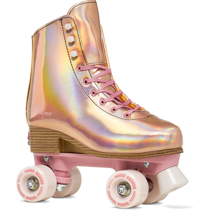Роликові ковзани RAVEN для дітей та дорослих, регульовані (35-38, Holo Coral)