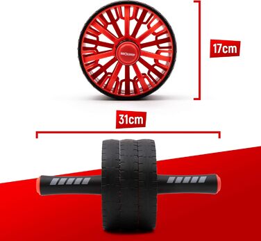 NEOLYMP Bauchtrainer для дому з підкладками для колін, килимком та роликом для пресу - тренажер для пресу, ролик для пресу, ролик-тренажер для пресу, Coremaster