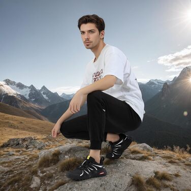 Чоловічі трейлранні кросівки для хайкінгу та трекінгу. Легкі, дихаючі, з антиковзкою підошвою. Розміри 39-48 (чорний, 44 EU)