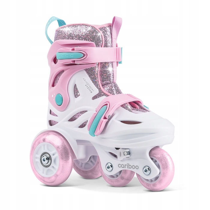 Набір дитячих роликів Cariboo Ballerina S (31–35) + рожевий захист