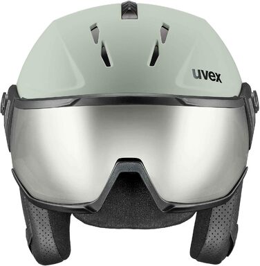 Шолом гірськолижний uvex instinct visor з візором - для жінок та чоловіків - регульований розмір Oxid Green Matt 53-56 см