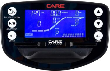 Гребний тренажер Care Fitness Jet 600-2 Care Connect, чорний, складаний