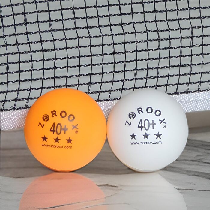 Набір тенісних кульок ZOROOX 3 зірки, 40+ | 9, 18, 36 або 72 кульки в упаковці | Якісні тренувальні кульки ABS для гри в приміщенні та на вулиці, змагання та розваги (Оранжеві)