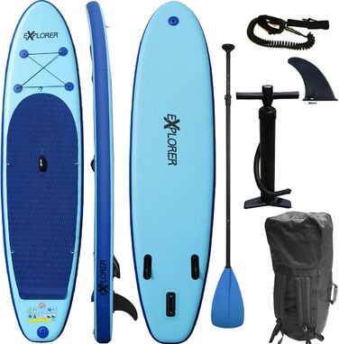 Надувна SUP-дошка EXPLORER ALF2 320 см, зелена, для серфінгу та веслування стоячи