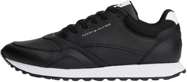 Чоловічі шкіряні кросівки Tommy Hilfiger Runner New Eva, чорні (Black Black White), розмір 40 EU