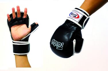Рукавички для ММА Fairtex FGV15 чорні XL, для спарингів, фріфайту та греплінгу