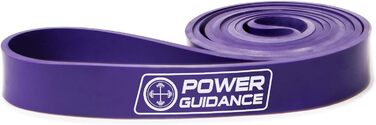 Еспандер Power Guidance для підтягувань та фітнесу, гумова стрічка для розтяжки та пауерліфтингу, лила, опір 16-36 кг