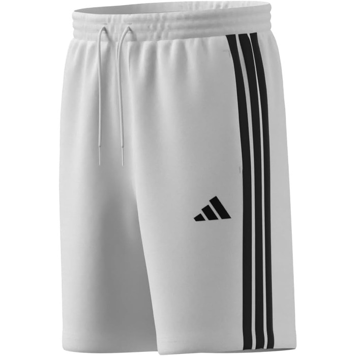 Чоловічі повсякденні шорти adidas Essentias French Terry 3-Stripes, білі з чорними смугами, розмір XL