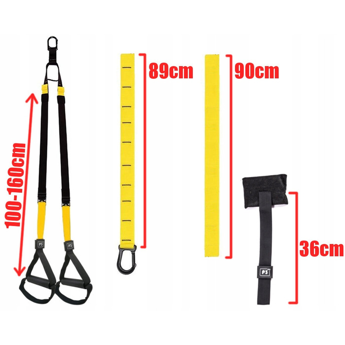 Набір фітнес-стрічок Fixem Keep Fit, чорний, 320 см x 35 мм