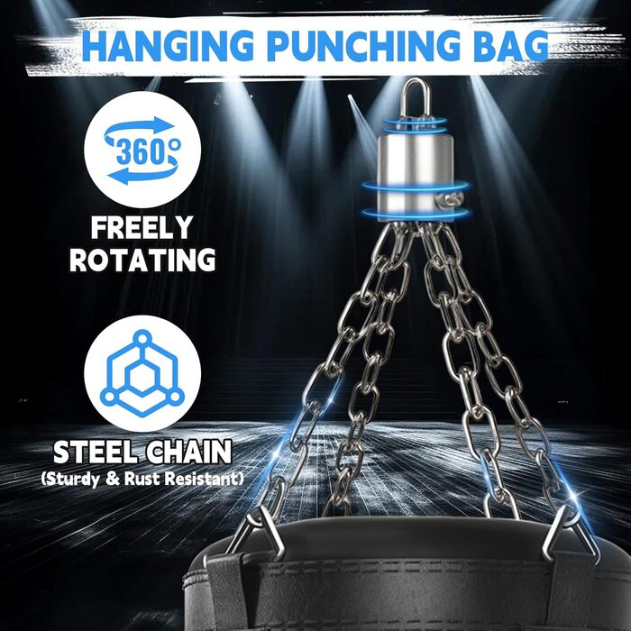 Боксерський мішок для дорослих Ninonly 120см, наповнений, з рукавичками, реактивним м'ячем, тренажером сили рук, скакалкою для MMA, карате, кікбоксингу, боксу, домашніх тренувань