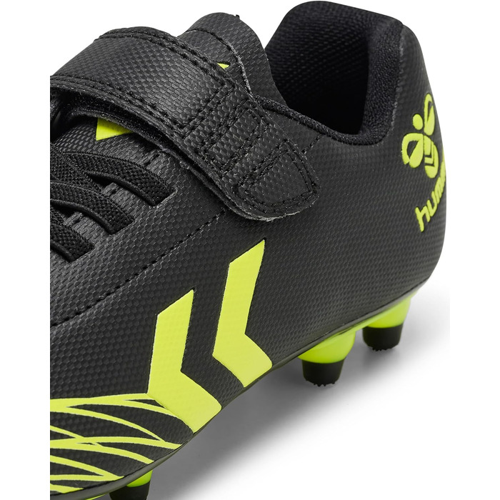 Дитячі футбольні бутси Hummel Top Star 30 EU, чорно-жовті, з клямками для різних типів ґрунту
