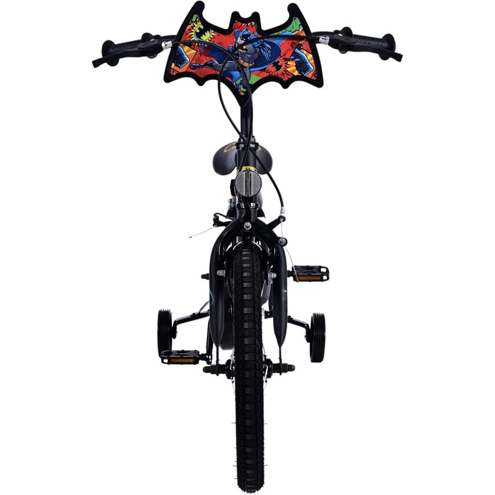 Дитячий велосипед Volare Batman 16 дюймів чорного кольору - безпека, комфорт та розваги!