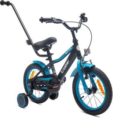Дитячий велосипед Sun Baby Tiger Tracker 14/16 дюймів для хлопчиків з підтримуючими колесами і штовхальною ручкою, BMX, від 2 до 6 років