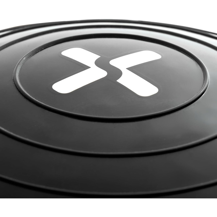 Дерев'яна баланс-дошка SportPlus з роликом та антиковзким покриттям, терапевтичний круїз із бічними ручками, тренажер рівноваги з ручками, віброплатформа для постави, реабілітація та йога Black/Sun з еластичними стрічками