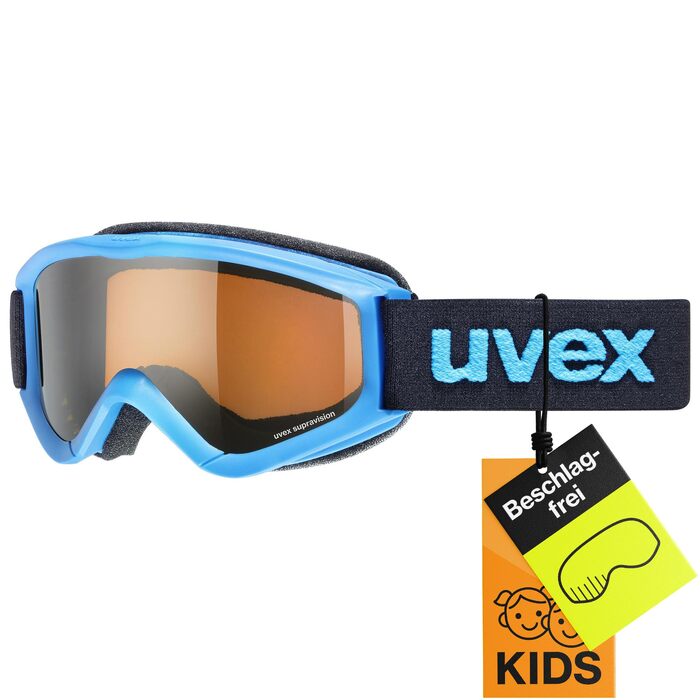 Дитячі захисні окуляри uvex speedy pro з антифогом та 100% UV-захистом (UVA, UVB, UVC), blue/lasergold Gen. 1