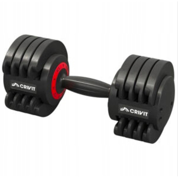 Регульовані чавунні гантелі Xtrexo, 2 x 10 кг