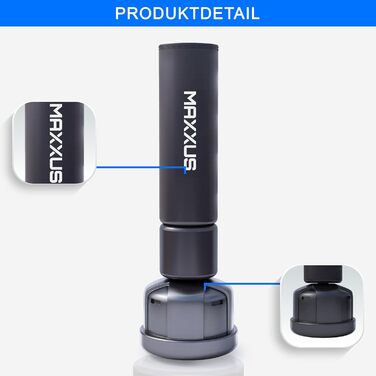 MAXXUS PUNCHLINE Scorpion 170 - Самостійна боксерська груша, 170 см, для дорослих. Ідеально для боксу, ММА та тренувань