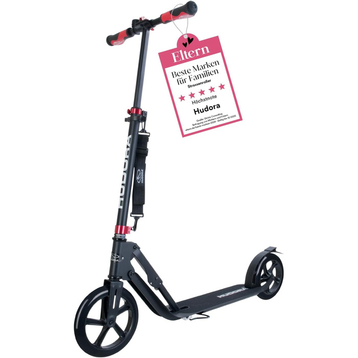 Самокат HUDORA BigWheel Style 230 алюмінієвий, великий, складаний, регульований, до 120 кг, для дорослих і підлітків