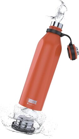 IDRINK® b-evo революційна термобутилка з нержавіючої сталі, 3-шарова ізоляція, подвійна кришка, 500 мл (MODIGLIANI)