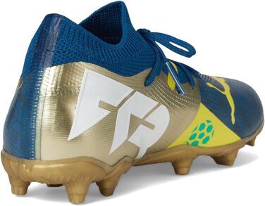 Дитячі футбольні бутси PUMA Future Match FG/AG Jr - для гри на траві та штучному покритті (33 EU, синій, жовтий)