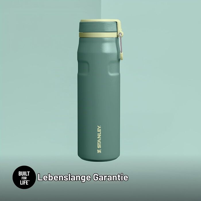 Термос-пляшка STANLEY 1913 IceFlow Bottle Twist Flip 0.47L, сталева вакуумна пляшка для напоїв (Shale)