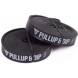 Набір еспандерів PULLUP & DIP для тренувань FREESIXD, каллістеніки, мобільності та силових вправ, чорний, 2 шт, опір до 35 кг, з гідом вправ