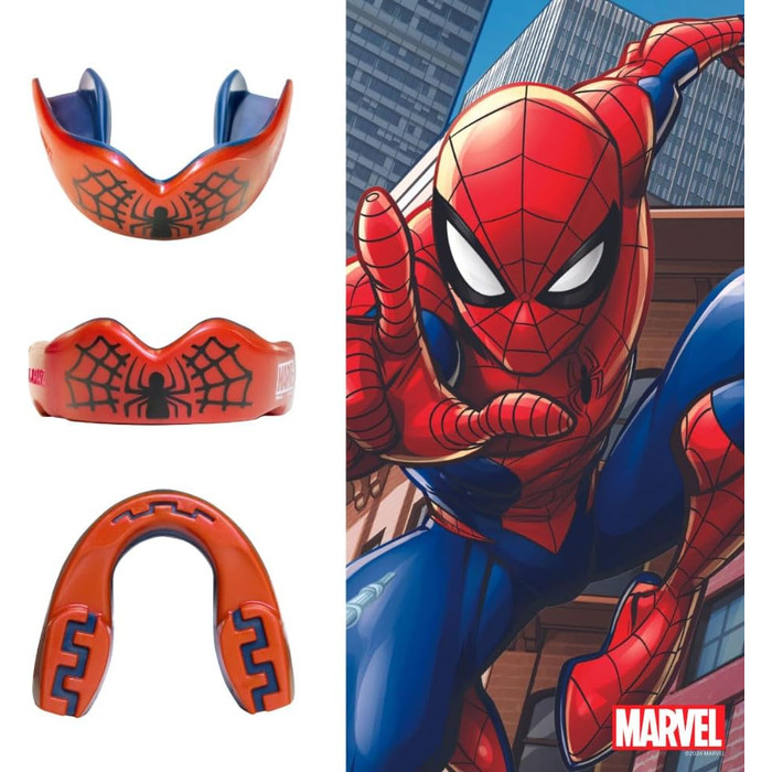 Захисна капа Marvel Spider-Man для спорту, дорослих і дітей, для єдиноборств, боксу, хокею, регбі, 12+ років