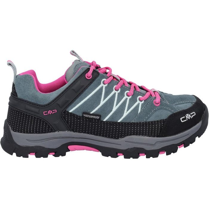 Дитячі трекінгові черевики CMP Rigel Low WP, 39 розмір, Mineral Green-Purple Fluo