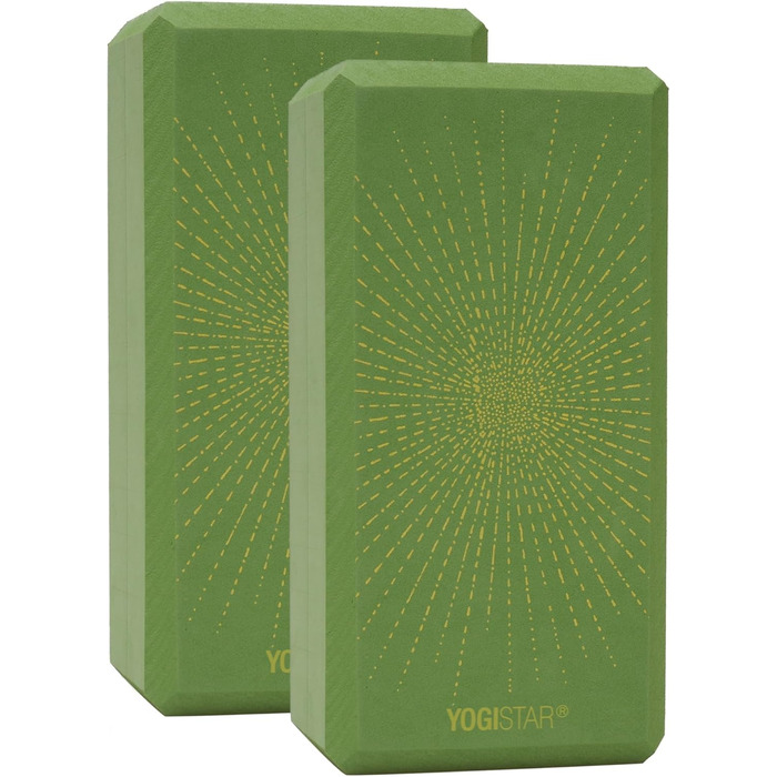Йога-блок Yogistar Yogiblock Basic Art Collection Sparkling Sunray Kiwi, набір 2 шт.