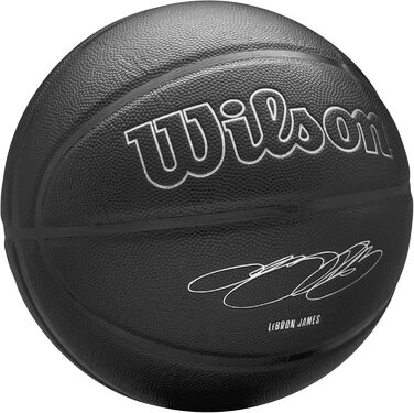 М'яч баскетбольний Wilson NBA Player Evergreen LeBron, розмір 7, чорний