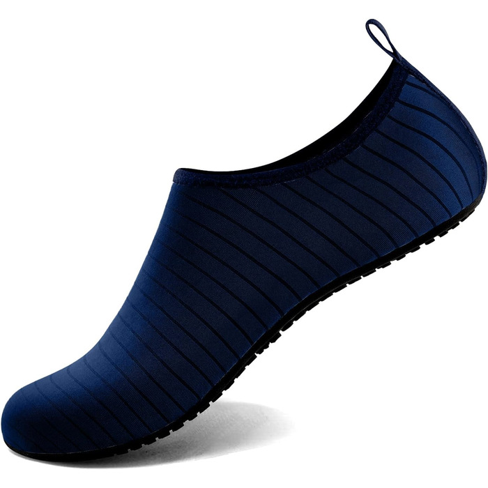 Водні черевики для плавання та відпочинку на пляжі - чоловічі та жіночі (43 EU, сині смужки)