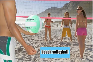 Волейбольний м'яч офіційного розміру 5, комплект з м'яким м'ячем для гри в приміщенні, на вулиці, на пляжі, тренувальний інвентар для пляжного волейболу та басейну, фітнес-зал, зелено-білий