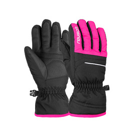 Дитячі футбольні рукавички Reusch Alan Junior, чорний/рожевий, модель Glo 4