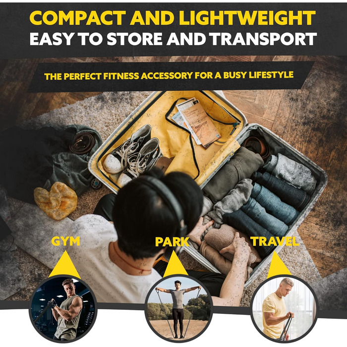 Пояс для підтягувань Tribe Lifting (4 шт.) - стрічки для фітнесу, кросфіту, силових тренувань 101.6 x 2.5 см