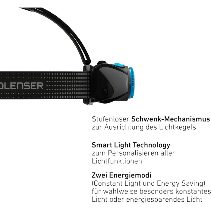 Ліхтар на голову Ledlenser MH7 Outdoor: 600 люмен, акумуляторний, з червоним світлом, фокусування, до 60 годин роботи