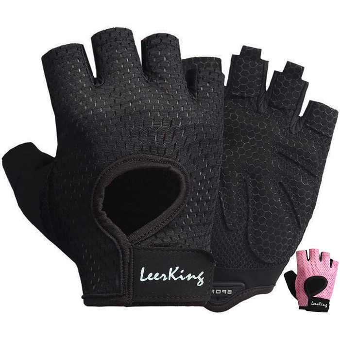 Рукавички для фітнесу LeerKing: дихаючі спортивні рукавички для жінок та чоловіків, ідеальні для тренувань, велоспорту, йоги та танців
