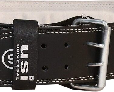 Пояс для важкої атлетики USI UNIVERSAL 790SL4, шкіряний, з металевою пряжкою, замшевий, 10,2 см, для станового тягу, присідань і важкої атлетики, жіночий