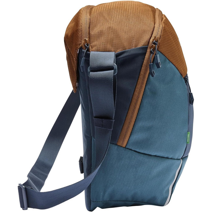 Сумка-месенджер VAUDE Cycle Messenger L для велосипеда, 20 л, з дощовиком, універсальний розмір, Baltic Sea/Umbra