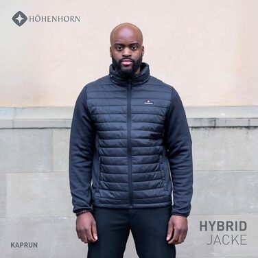 Чоловіча гібридна куртка-софтшелл Höhenhorn Kaprun Steppjacke, спортивна утеплена куртка, XL, чорна