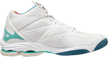 Волейбольне взуття Mizuno Wave Lightning Z7 Mid - унісекс, біло-блакитне, 50 EU