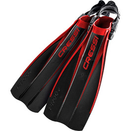 Ласти для дайвінгу Cressi Frog, регульовані, чорні, розмір M/L, Італія