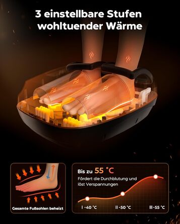 Масажер для ніг Shiatsu з пультом керування та LCD-дисплеєм, до 48 розміру, ідеальний подарунок для жінок/матусь/батьків