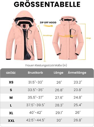 Жіноча флісова куртка, зимова куртка, водонепроникна, дихаюча, тепла, вітрозахисна софтшел куртка для активного відпочинку з капюшоном, рожевий колір
