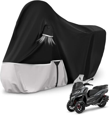 Водонепроникний чохол для мотоцикла Piaggio Vespa GTV GTS GT60/125/200/250/300 (з багажником) та MP3, 420D Oxford, водонепроникний