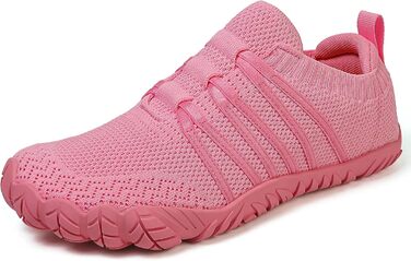Босі кросівки для жінок та чоловіків: широкі, легкі, дихаючі, з підошвою Zero-Drop, для трейлу, фітнесу, бігу по вулицях. Унісекс, розміри 36-46 EU, колір рожевий