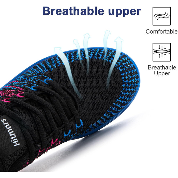 Жіночі кросівки для бігу Hitmars: зручні, дихаючі, з підошвою, що не ковзає. Розміри EU 36-42 (чорний, фіолетовий, блакитний)