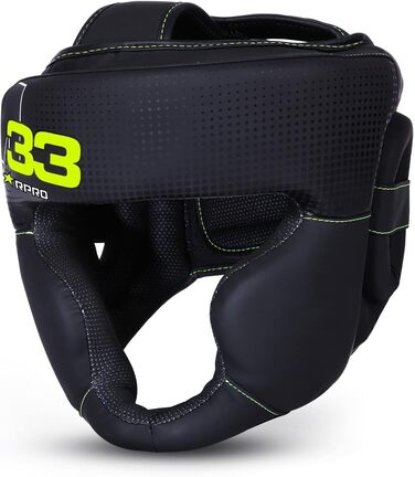 Захисний шолом Starpro M33 для боксу, кікбоксингу, MMA, Муай Тай, Крав Мага, чоловічий та жіночий, з маскою для обличчя, 180° огляд, XS, чорний, з поглинанням поту