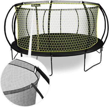 Трамплін гірчатий Hypermotion Outdoor для дітей 244/305/366/430/487 см - швидковисихаючий, водостійкий, з чудовою пружністю. Ідеальний для саду (діаметр 487 см).